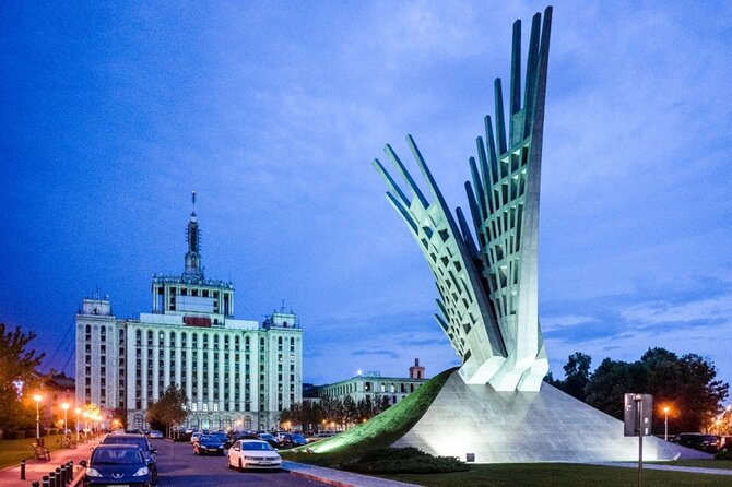 4h Bucharest Panoramic Tour by Car with stops - Victoria Palace, Triumph Arch, and House of the Free Press: symbols in motion