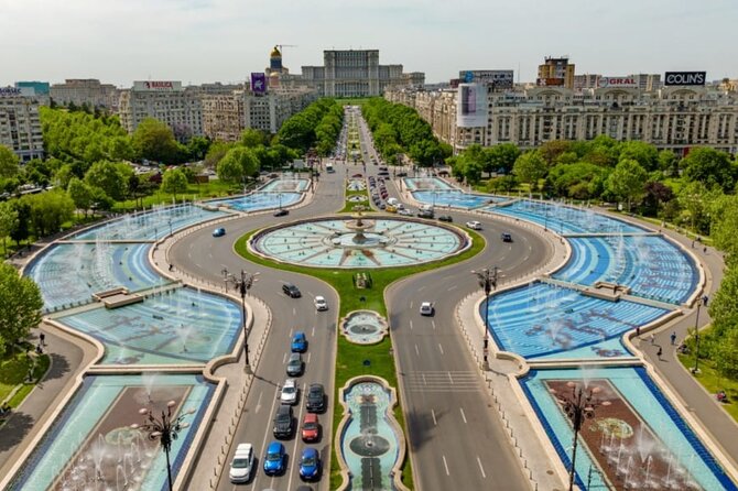 4h Bucharest Panoramic Tour by Car with stops - Calea Victoriei and Ateneul Roman: where the day turns more elegant