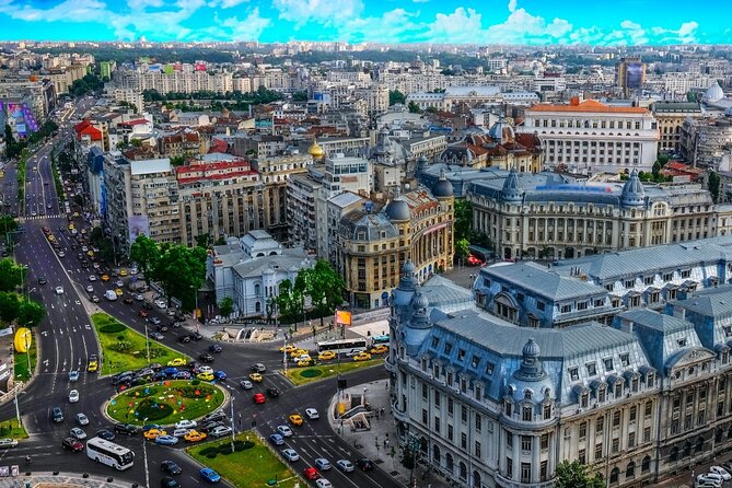 4h Bucharest Panoramic Tour by Car with stops - Biserica Bucur and Universitys Square: a change of pace from monuments