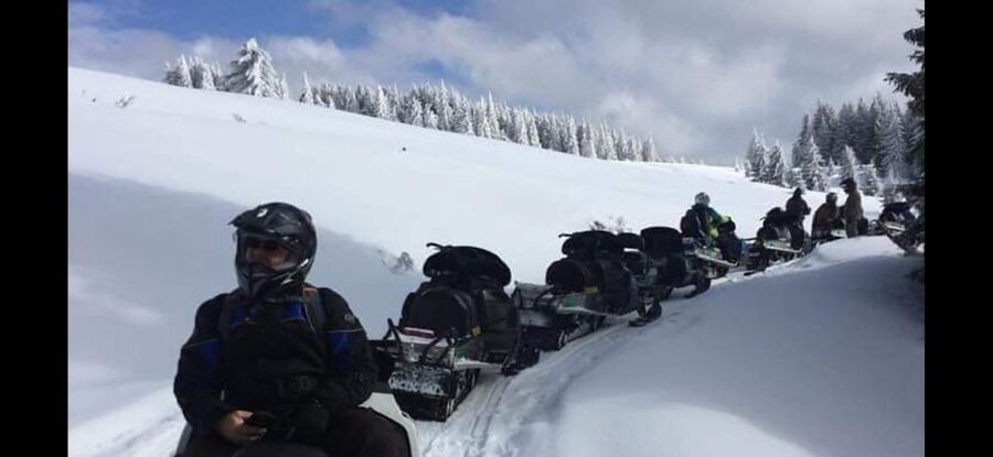 Bucharest: Carpathian Snowmobile / ATV Adventure Tour - From Bucharest to Azuga, you get more than “transport time”