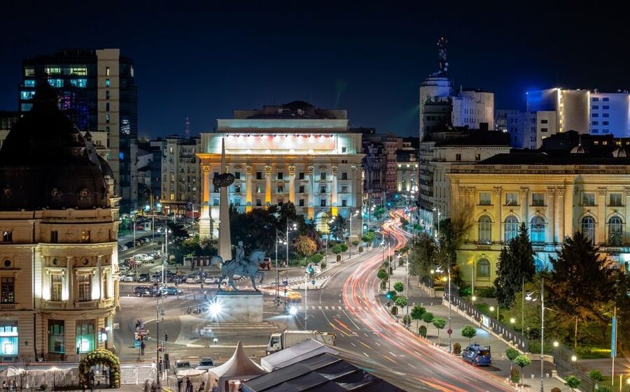 Bucharest City Tour and Wine Tasting - Victoriei Avenue and Victoriei Square: the big architecture moment
