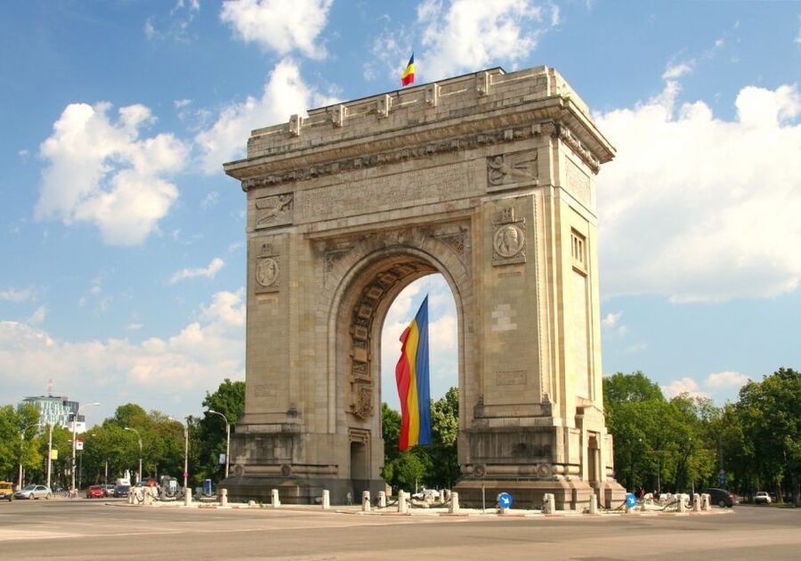 Bucharest City Tour and Wine Tasting - Free Press Square and the Arch of Triumph: a route toward the horizon