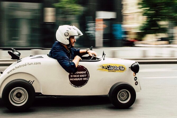 Bucharest: CityTour in one of a kind mini hot rod - Morning vs evening tours: which one fits your day better?
