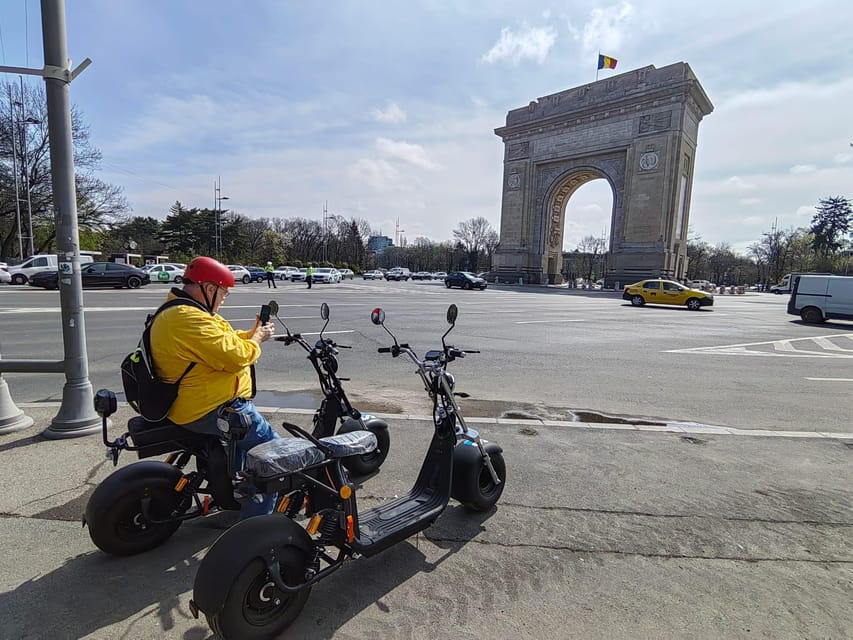 Bucharest electric city tour by Smart Balance #green - Equipment on the road: SB50 scooter, plus other electric options