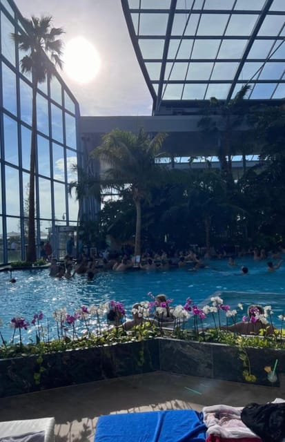 Bucharest: Therme Night Show Ticket with Transfer - Included Yoga and Pilates: Wellness With a Light Schedule