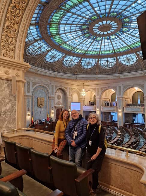 Bucharest: tour in the Parliament in Italian+exterior visit with guide - Stavropoleos Monastery, Court of Appeal, and the Dambovita area