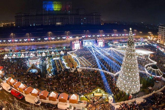 Bucharest: Tour of Christmas traditions & decorations - Meeting at the Romanian Athenaeum, then building Christmas momentum
