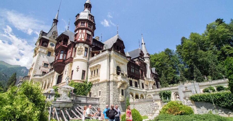 From Bucharest: Brasov Peles & Dracula's Castle Day Tour - Brasov walking tour: medieval streets, breaks, and mountain scenery