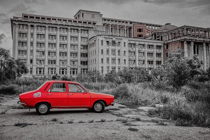 From Dracula to Ceaușescu-Romanian Terror Stories Tour with Dacia - Revolution Square fountain: where the 20th century story turns