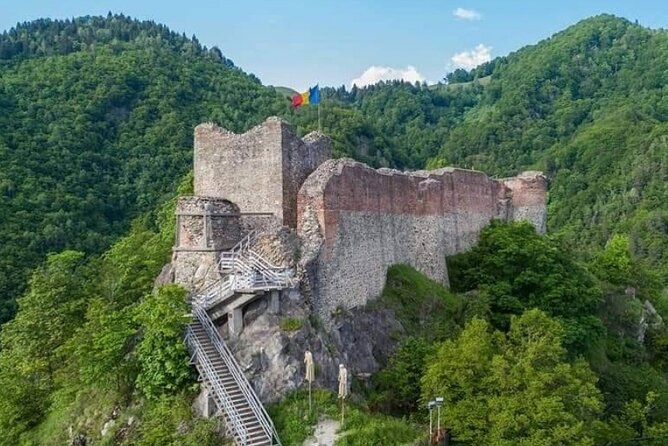 Hike to Poenari Fortress, Vidraru Dam, Argeș Monastery - Private - Stop 2, Poenari Citadel: 1480 steps to Vlad’s cliff fortress