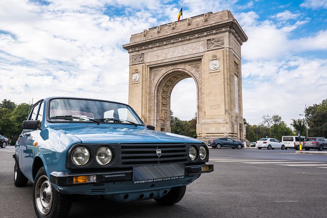 Private -RedPatrol Tour of Bucharest with a Romanian Vintage Car - Palace of Parliament: big administrative power, up close