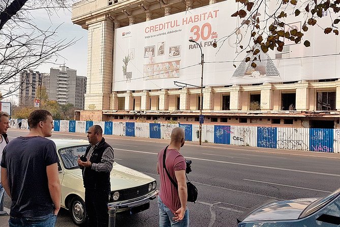 Private -RedPatrol Tour of Bucharest with a Romanian Vintage Car - Ceaușescu House and the unification monument presentation